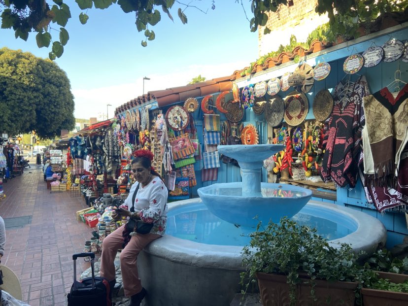 Historic and charming Olvera Street in downtown Los Angeles on To Live and Dine in LA Food Tours' Chinatown and Olvera Street Food Tour.