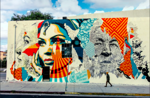 Street art on a food tour of Los Angeles run by To Live and Dine in LA Food Tours.