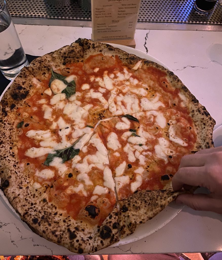 Neapolitan-style pizza on a Hollywood Food Tour run by To Live and Dine in LA Food Tours.